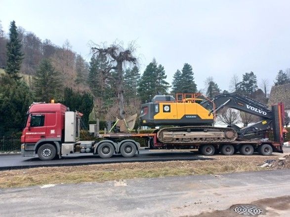 Bagger-Transport