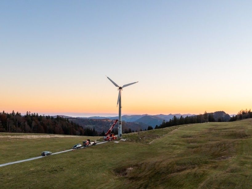Abbau Windkrafwerk Grenchenberg