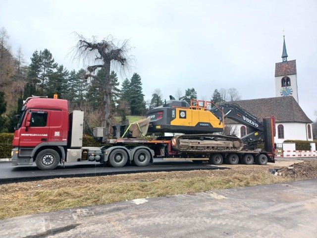 Bagger-Transport