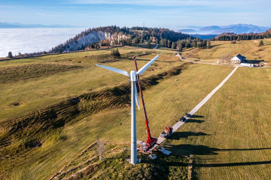 Abbau Windkrafwerk Grenchenberg